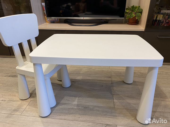 Детский стол и стул IKEA Mammut