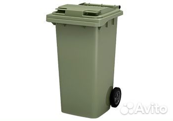 Передвижной мусорный контейнер 240л. Зеленый