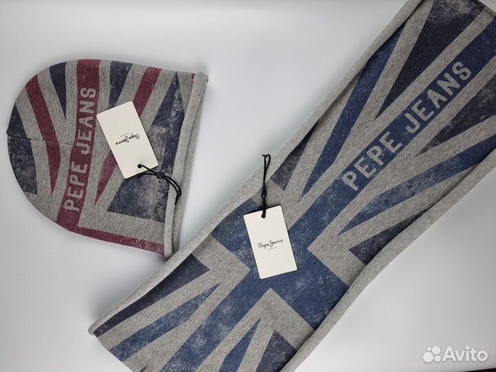 Комплект шапка+шарф Pepe Jeans london (новое)