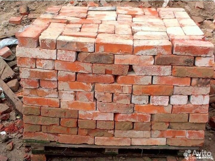 Кирпич красный бу