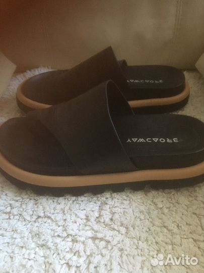Шлепки женские 38 размер натуральная кожа