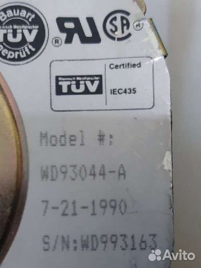 Жёсткий диск IDE WD93044-A 43Mb
