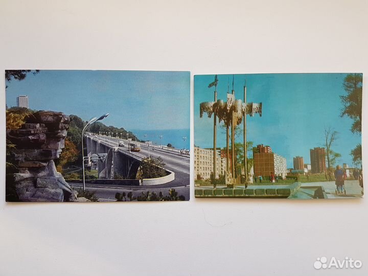 Открытки Сочи - 1976, Клайпеда - 1978. Цена за обе