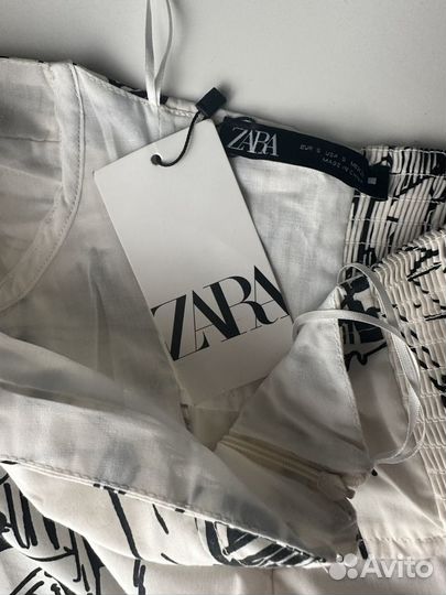 Платье zara новое с биркой в наличии, размер xs