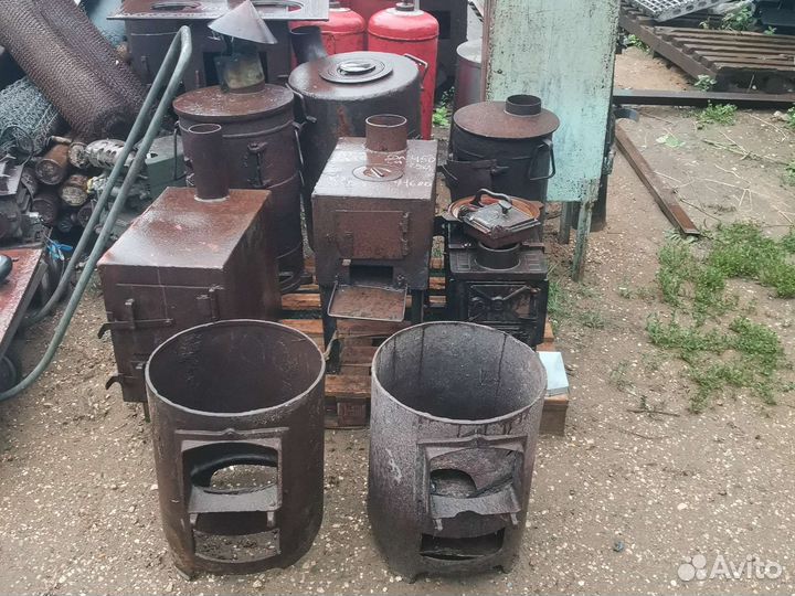 Печка буржуйка чугунная