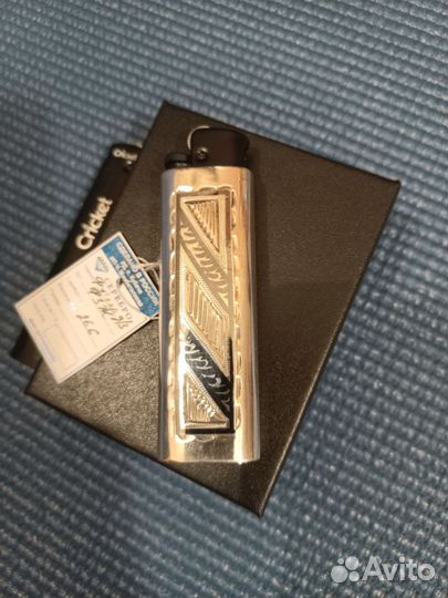 Серебряная зажигалка Кубачи 875-й пробы