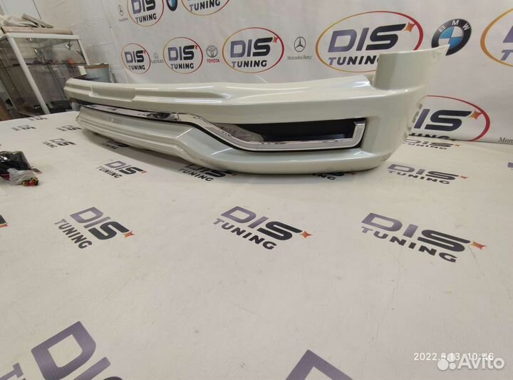 Губа передняя land cruiser 200 Modellista LED