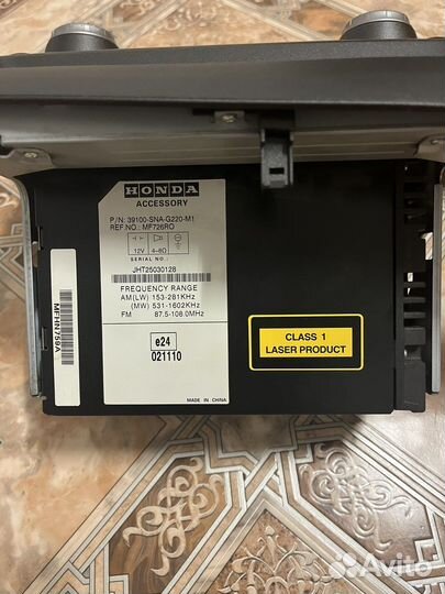 Штатная магнитола на honda civic