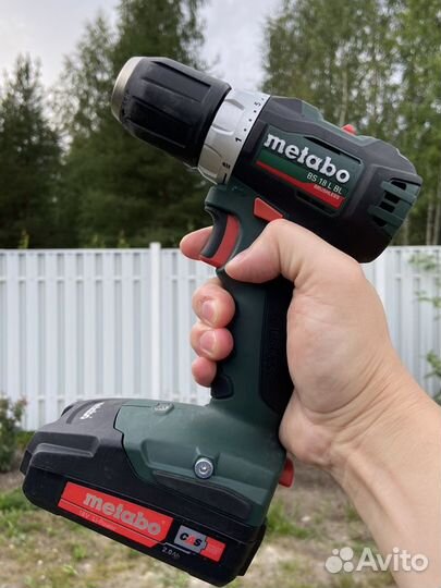 Аккумуляторная дрель шуруповерт metabo bs 18 l bl