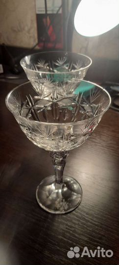 Креманки хрустальные. Чехословакия