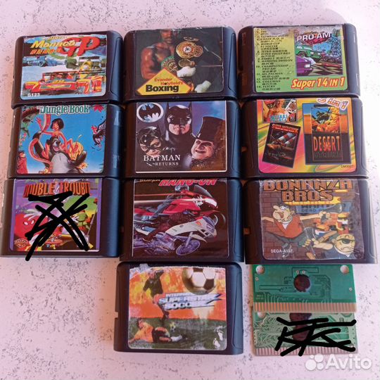 Катриджи sega mega drive 2