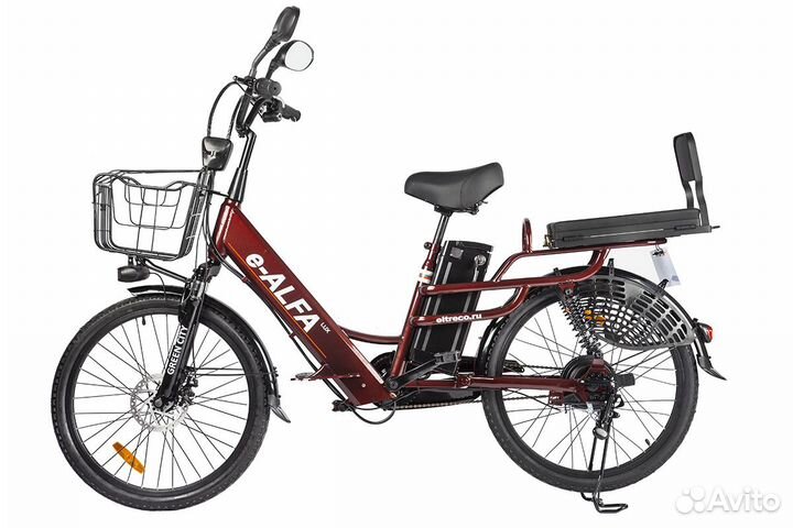 Электровелосипед green city e-alfa LUX