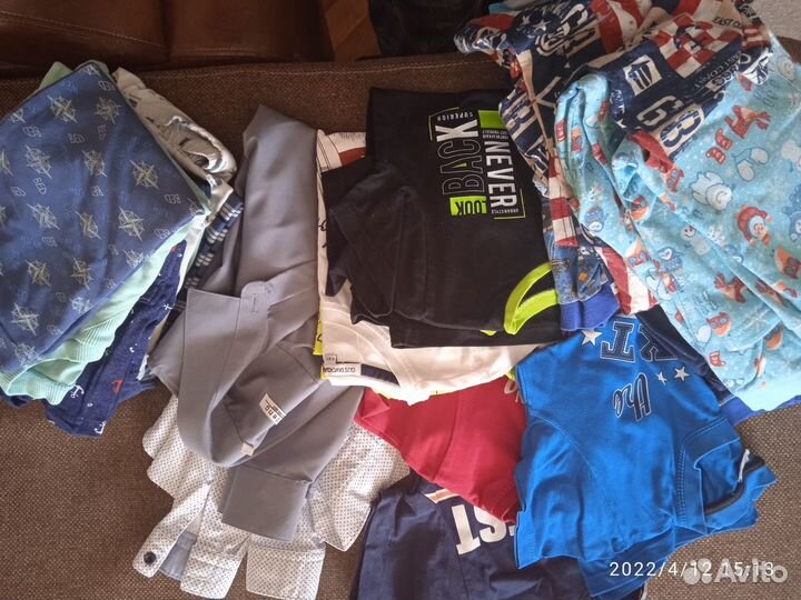 Вещи пакетом на мальчика рост 110 116