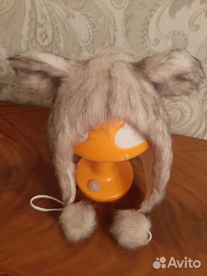 Шапка с ушками. Зверошапка. Эко мех