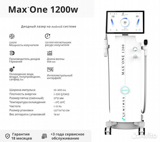 Аппарат для эпиляции Лю-Минес Max One 1200