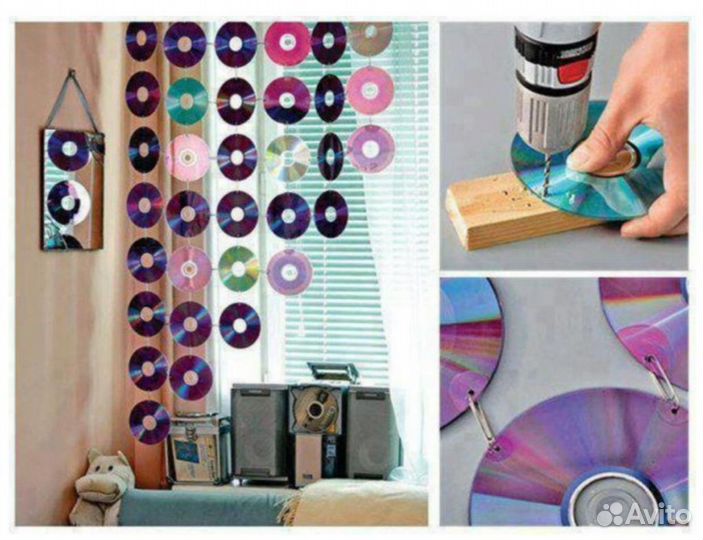 CD DVD диски для творчества 84 шт