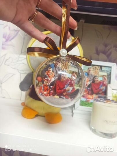 Новогодний шар с фото