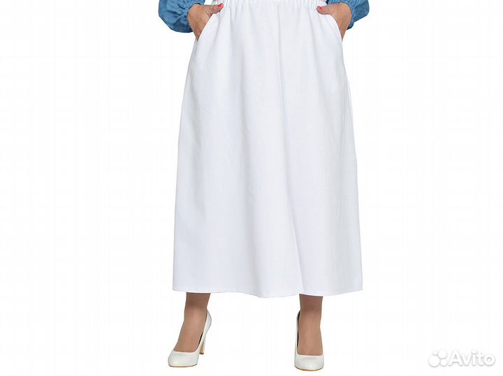 Юбка Р.70 джинсовая белая