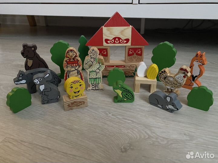 Деревянные игрушки сказки