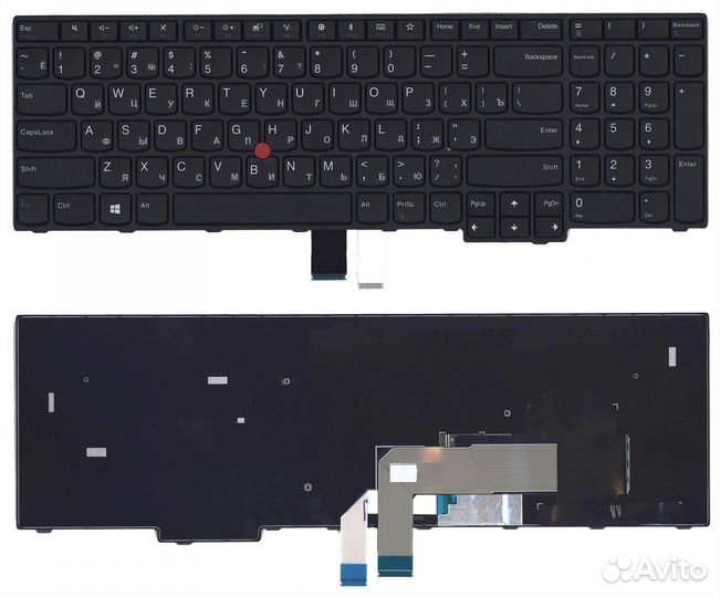 Клавиатура Lenovo ThinkPad E570, E575 черная