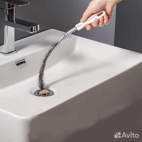 Ëршик для чистки засоров в раковине, ванне