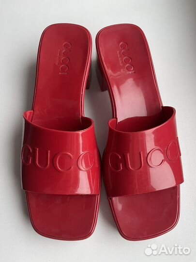 Резиновые шлепанцы Gucci оригинал 37