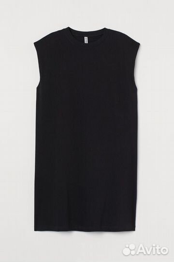 Майка длинная новая без рукавов, оверсайз (L)