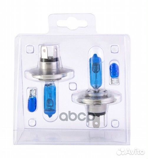 Лампа 12V H4 60/55W P43t 5000K SVS white 2 шт