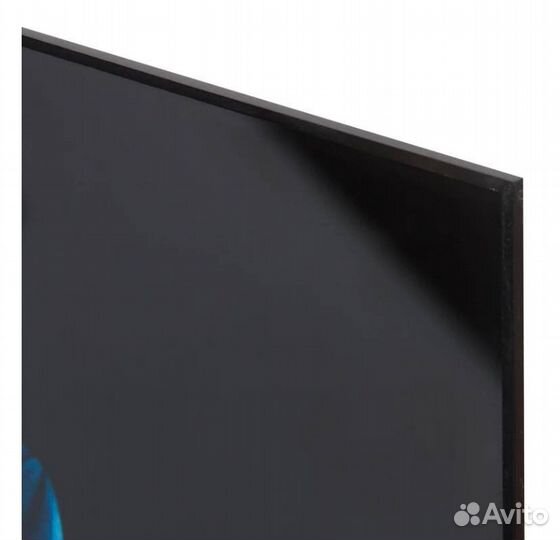 Картина из стекла синий цветок