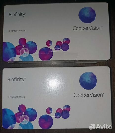 Линзы контактные Biofinity Cooper Vision -4,0