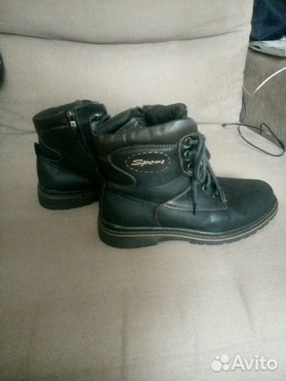 Ботинки зимние для мальчика 12 лет