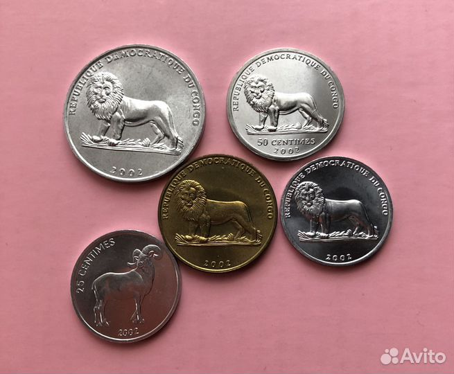 Набор монет Конго