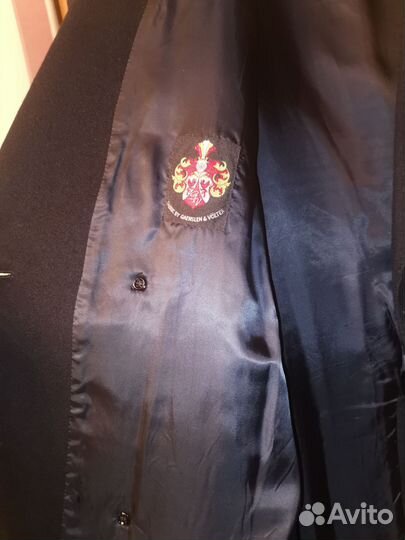 Пальто мужское длинное двубортное