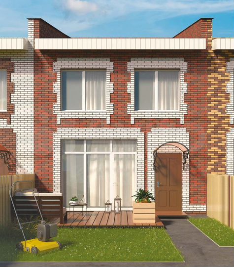 Таунхаус 105 м² на участке 1 сот.