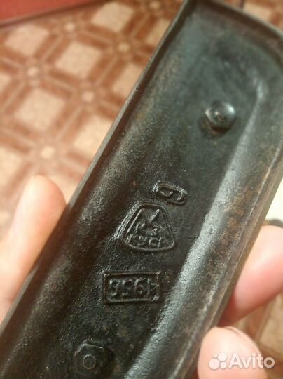 Настольные часы Златоуст Куса. Чугун 1956г