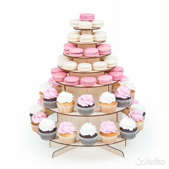 Пирамида под капкейки и макаруны 7 ярусов