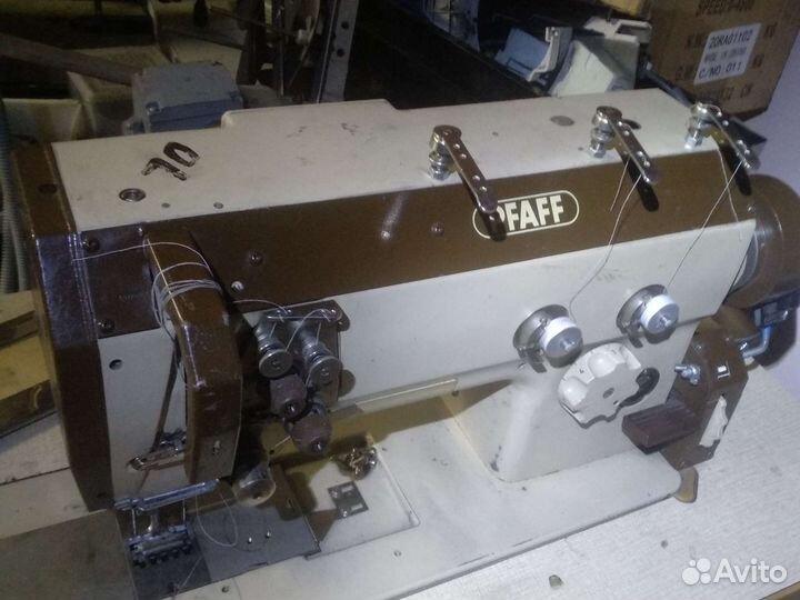 Двухигольная швейная машина по коже pfaff 1426