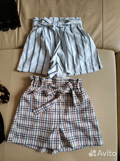Шорты разные тканевые на завязке 40-42