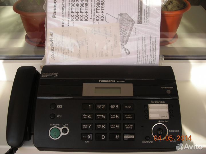 Факс Panasonic KX-FT982