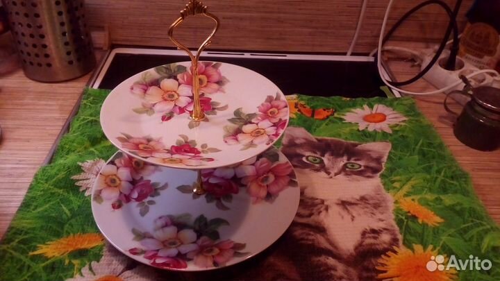 Фруктовница большая 2х ярусная