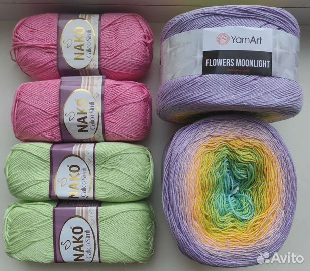 Пряжа хлопок/полухлопок