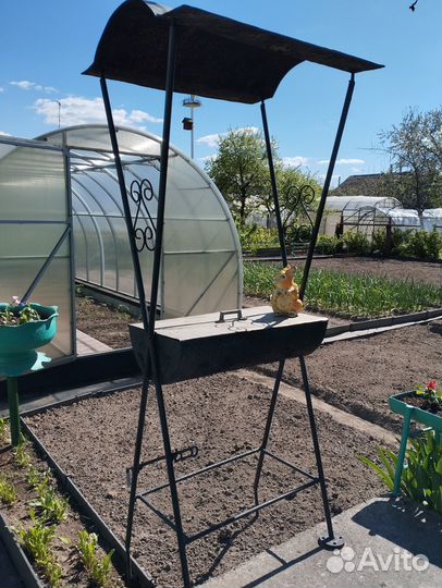 Мангал с крышей бу