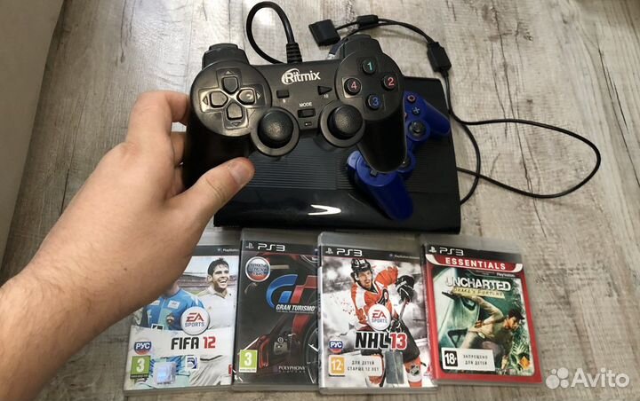 Sony PS3 super slim прошита с дисками