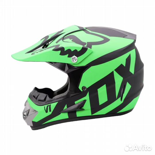 Мотошлем кроссовый Fox защитный мото шлем эндуро