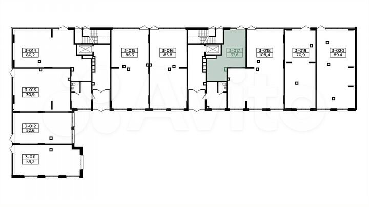 Продается торговое помещение площадью 37.6 кв.м