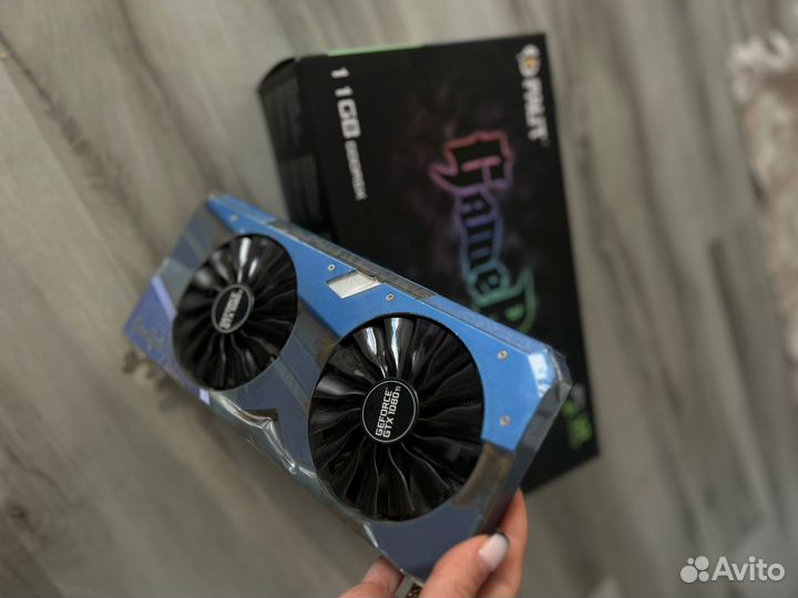 Видеокарта gtx 1080 ti 11gb palit game rock