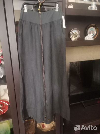 Итальянские женские брюки, лен