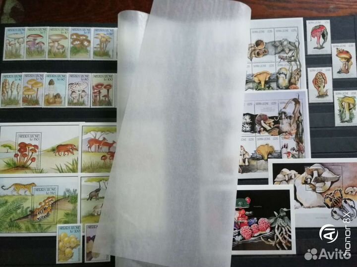 Коллекция марок с грибами