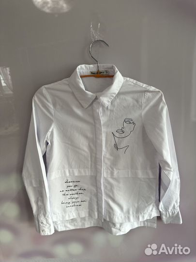 Блузка рубашка для девочки Noble people 140