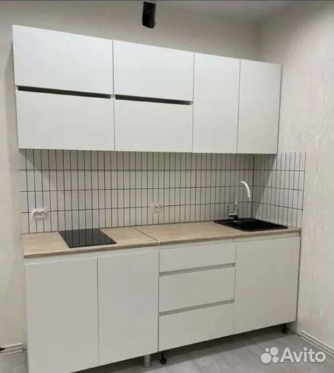 Кухоннный гарнитур 2 метра Белый